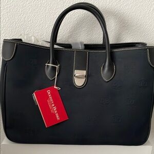 Dooney & Bourke Black Leather Tote